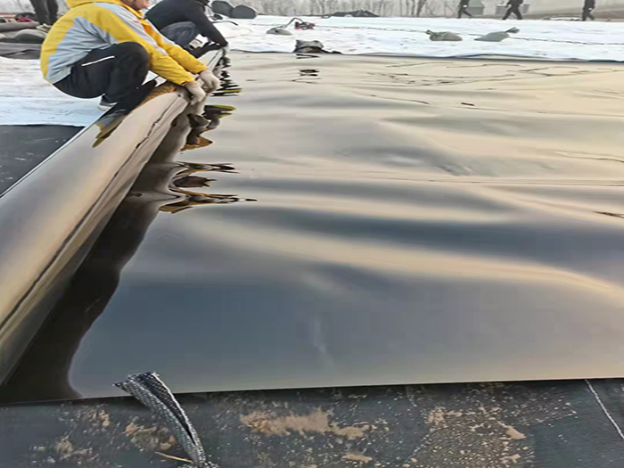 养殖场氧化塘沼气池防渗土工膜铺设后鼓包怎么办